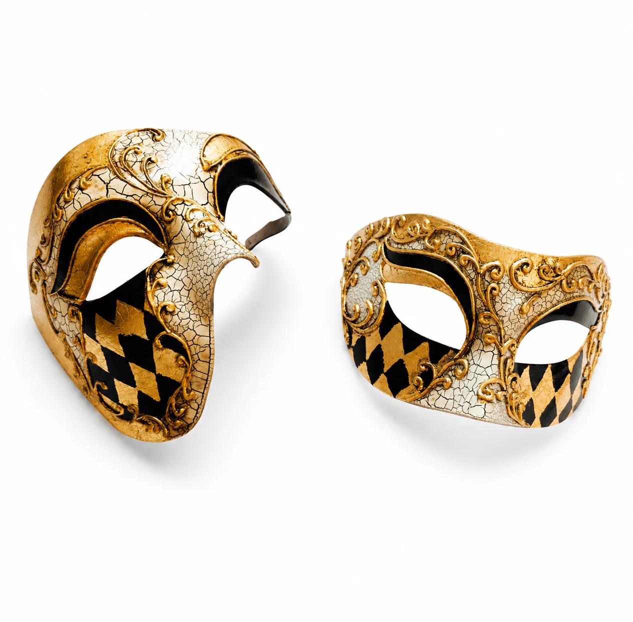 Gold Masquerade Masks